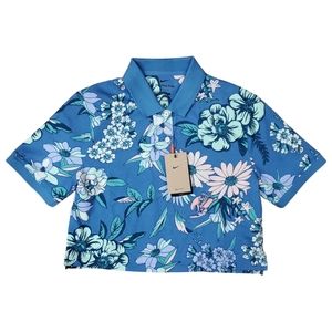 🆕️ NIKE Golf Shirt Floral Classic Polo Crop Casual